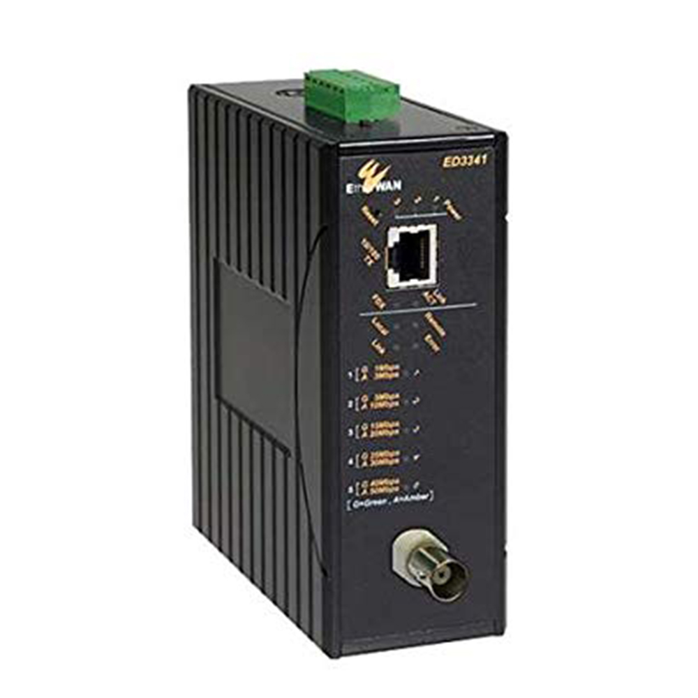 Etherwan ED3341-00B Hardened 10/100BASE-TX Ethernet Extender Over ...